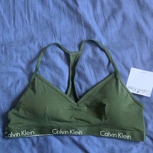 NWT Calvin Klein Dark Green Bralette